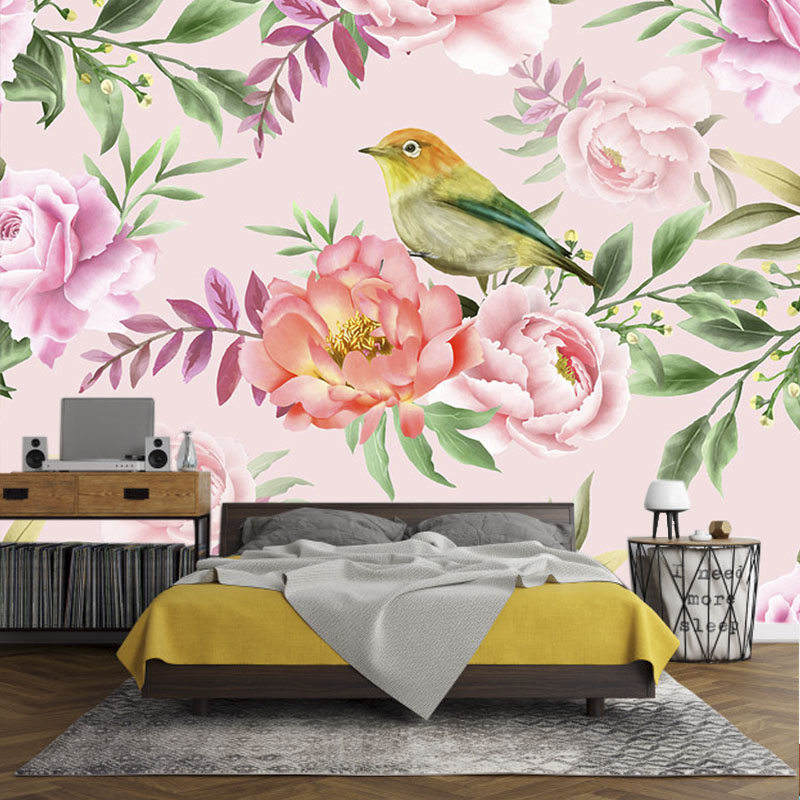 Ταπετσαρία χώρου με Floral with bird